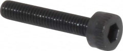 Made in USA - M3x0.50 Metric Coarse Hex Socket Drive, Socket Cap Screw - Grade 12.9 Alloy Steel, Black Oxide Finish, Fully Threaded, 16mm Length Under Head - Caliber Tooling