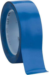 3M - Blue Solid Color Vinyl Tape - 1-1/2" Wide x 108' Long x 5.2 mil Thick, General Traffic - Caliber Tooling