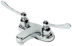 B&K Mueller - Blade Handle, Deck Plate Bathroom Faucet - Two Handle, No Drain, Standard Spout - Caliber Tooling