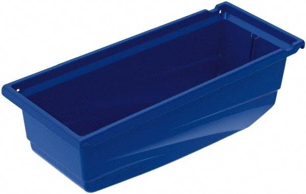 Akro-Mils - 30 Lb. Load Capacity, 17-1/2" Deep, Blue Hopper Shelf Bin - 6-1/2" High x 6-5/8" Wide x 17-1/2" Long - Caliber Tooling