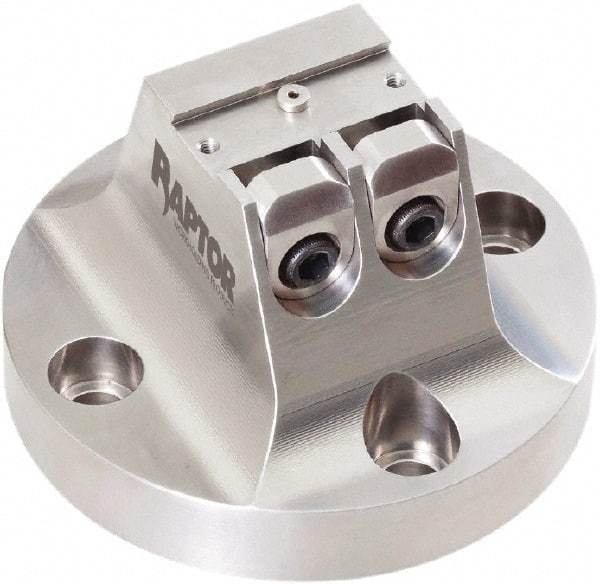 Raptor Workholding - 3/4" Jaw Width, 3" High x 4.97" Wide Dovetail Vise - For Use with 4 & 5 Axis Workholding Systems - Caliber Tooling