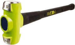 Wilton - 8 Lb Head, 24" Long Sledge Hammer - Steel Head, Steel Handle with Grip - Caliber Tooling