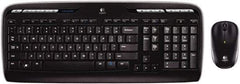 Logitech - Black Keyboard/Mouse - Use with Windows XP, Vista, 7, 8 - Caliber Tooling