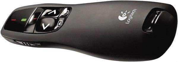 Logitech - Black Wireless Presenter - Use with Windows XP, Vista, 7, 8 - Caliber Tooling