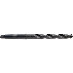 Taper Shank Drill Bit: 0.689″ Dia, 2MT, 118 °, High Speed Steel Oxide Finish, 5.1181″ Flute Length, 8.9764″ OAL, Spiral Flute