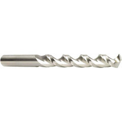 Jobber Length Drill Bit: 0.4062″ Dia, 130 °, Cobalt Bright/Uncoated, Right Hand Cut, Parabolic Flute, Straight-Cylindrical Shank