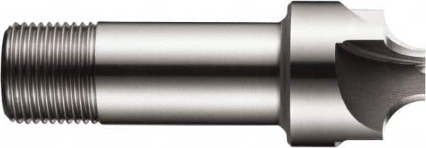 DORMER - 5/32" Radius, 9/16" Mill Diam, 4 Flute High Speed Steel Corner Rounding End Mill - Single End, Uncoated, 2.3819" OAL, 1/2" Shank Diam - Caliber Tooling