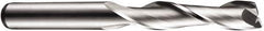 DORMER - 2 Flute Cobalt Roughing & Finishing Square End Mill - Uncoated, Straight Shank, 30° Helix, Centercutting, Extra Long Length - Caliber Tooling