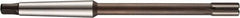 DORMER - 20mm Solid Carbide 6 Flute Chucking Reamer - Straight Flute, 2MT Morse Taper Shank, 22mm Flute Length, 228mm OAL - Caliber Tooling