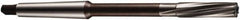 DORMER - 15mm Carbide-Tipped 8 Flute Chucking Reamer - Spiral Flute, 2MT Morse Taper Shank, 50mm Flute Length, 204mm OAL - Caliber Tooling