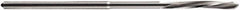 DORMER - 3mm Solid Carbide 6 Flute Chucking Reamer - Spiral Flute, 3mm Straight Shank, 15mm Flute Length, 61mm OAL - Caliber Tooling