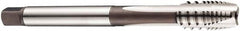 DORMER - M14x2.00 Metric Coarse, 3 Flute, Bright Finish, Cobalt Spiral Point Tap - Plug Chamfer, Right Hand Thread, 110mm OAL, 25mm Thread Length, 11mm Shank Diam, 6H Class of Fit, Series E266 - Exact Industrial Supply