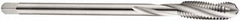 DORMER - M36x4.00 Metric Coarse 4 Flute 6H Bottoming Spiral Flute Tap - Cobalt, Bright Finish, 200mm OAL, Right Hand Flute, Right Hand Thread, Series E258 - Caliber Tooling