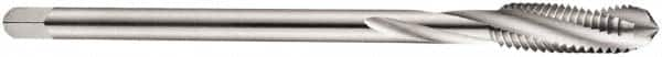 DORMER - M16x2.00 Metric Coarse 3 Flute 6H Bottoming Spiral Flute Tap - Cobalt, Bright Finish, 110mm OAL, Right Hand Flute, Right Hand Thread, Series E258 - Caliber Tooling