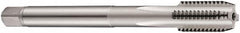 DORMER - M16x2.00 Metric Coarse 6H 3 Flute Bright Finish Cobalt Straight Flute Machine Tap - Bottoming, Left Hand Thread, 110mm OAL, 25mm Thread Length, Oversize - Exact Industrial Supply