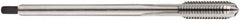 DORMER - M30x3.50 Metric Coarse 6H 4 Flute Bright Finish Cobalt Straight Flute Machine Tap - Bottoming, Right Hand Thread, 180mm OAL, 45mm Thread Length, Oversize - Exact Industrial Supply