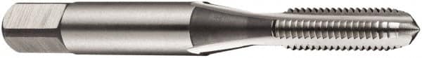 DORMER - 1/4-20 BSW, 3 Flute, Bottoming, Plug & Taper, Bright Finish, High Speed Steel Tap Set - Right Hand Cut, 56mm OAL, Medium Class of Fit, Series E115 - Caliber Tooling