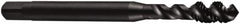 DORMER - 5/8-11 UNC 4 Flute 2B Bottoming Spiral Flute Tap - Cobalt, Oxide Finish, 102mm OAL, Right Hand Flute, Right Hand Thread, Series E023 - Caliber Tooling