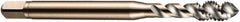 DORMER - M20x2.50 Metric Coarse 4 Flute 6H Bottoming Spiral Flute Tap - Cobalt, Bright Finish, 112mm OAL, Right Hand Flute, Right Hand Thread, Series E002 - Caliber Tooling