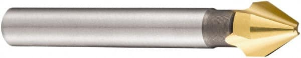 DORMER - 10mm Shank Diam, 3 Flute 60° High Speed Steel Countersink - Caliber Tooling