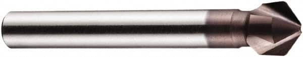 DORMER - 6mm Shank Diam, 3 Flute 100° High Speed Steel Countersink - Caliber Tooling