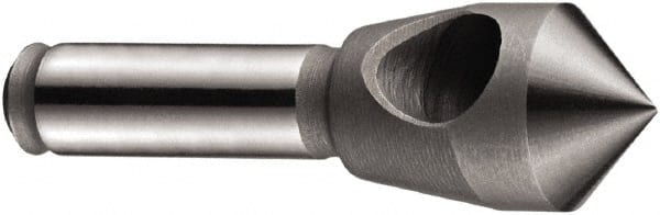 DORMER - 53mm Head Diam, 15mm Shank Diam, 1 Flute 90° Cobalt Countersink - Caliber Tooling