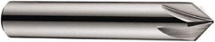 DORMER - 10mm Shank Diam, 7 Flute 90° High Speed Steel Countersink - Bright Finish, 60mm OAL, Single End, Straight Shank, Right Hand Cut - Caliber Tooling