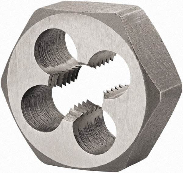 DORMER - 3/8-19 BSPP Thread, Nonadjustable Round Pipe Die - High Speed Steel, Right Hand Thread - Exact Industrial Supply