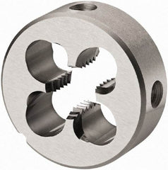 DORMER - 1-1/8 - 11 BSPP Thread, Nonadjustable Round Pipe Die - High Speed Steel, Right Hand Thread - Exact Industrial Supply