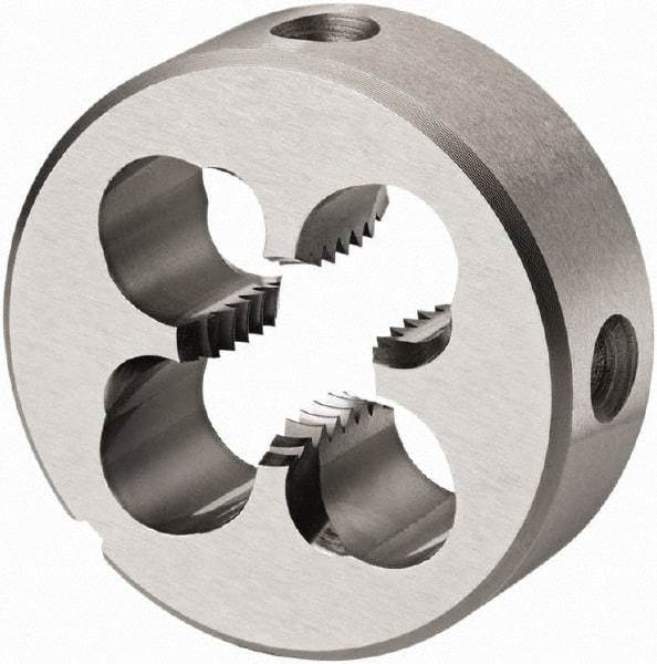 DORMER - 1/8-40 BSW Thread, High Speed Steel Round Die - 5mm Thick, Right Hand Thread, Series F140 - Exact Industrial Supply