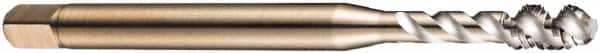 DORMER - 5/16-24 UNF 3 Flute 2B Bottoming Spiral Flute Tap - Cobalt, Bright Finish, 90mm OAL, Right Hand Flute, Right Hand Thread, Series EX30 - Exact Industrial Supply