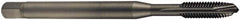 DORMER - 1-8 UNC, 4 Flute, Oxide Finish, Cobalt Spiral Point Tap - Plug Chamfer, Right Hand Thread, 160mm OAL, 38mm Thread Length, 18mm Shank Diam, 2B Class of Fit, Series EP21 - Exact Industrial Supply