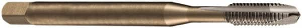 DORMER - 7/16-14 UNC, 3 Flute, Bright Finish, Cobalt Spiral Point Tap - Plug Chamfer, Right Hand Thread, 100mm OAL, 20mm Thread Length, 8mm Shank Diam, 2B Class of Fit, Series EP20 - Exact Industrial Supply