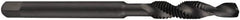 DORMER - M12x1.75 Metric Coarse, 113mm OAL, 0.4016" Drill Diam x 24mm Drill Length, Combination Drill & Tap - 2 Flutes, 29mm Thread Length, High Speed Steel, Oxide Finish, 6H - Exact Industrial Supply