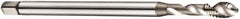 DORMER - M8x1.25 Metric Coarse 3 Flute 6H Bottoming Spiral Flute Tap - Cobalt, Bright Finish, 97mm OAL, Right Hand Flute, Right Hand Thread, Series E605 - Caliber Tooling