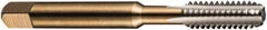 DORMER - BA6x0.53 BA 3 Flute Bright Finish High Speed Steel Straight Flute Machine Tap - Plug, Right Hand Thread, 44.5mm OAL, 9.5mm Thread Length, Oversize - Exact Industrial Supply