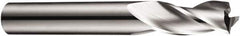 DORMER - 20mm, 38mm LOC, 20mm Shank Diam, 104mm OAL, 3 Flute, Solid Carbide Square End Mill - Single End, Bright Finish, Spiral Flute, 30° Helix, Centercutting, Right Hand Cut, Right Hand Flute, Series S903 - Caliber Tooling