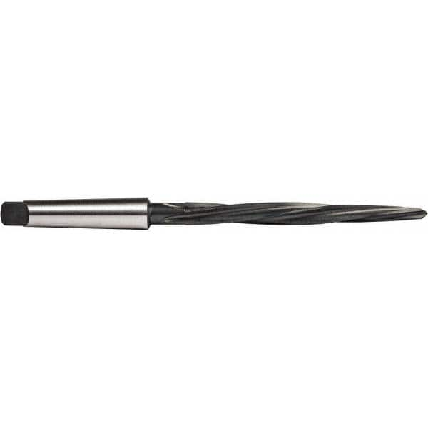 Union Butterfield - 7/16" Reamer Diam, 1/4" Small End Diam, 2MT Morse Taper Shank, 4-3/8" Flute, Bridge Reamer - Caliber Tooling