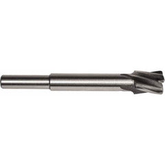 Union Butterfield - 1/2" Diam, 1/4" Shank, Diam, 4 Flutes, Straight Shank, Interchangeable Pilot Counterbore - Caliber Tooling