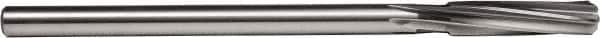 Union Butterfield - 17/64" High Speed Steel 6 Flute Chucking Reamer - Spiral Flute, 1/4" Straight Shank, 1-1/2" Flute Length, 6" OAL - Caliber Tooling