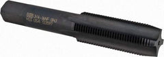 Union Butterfield - 3/4-16 UNF 3B 4 Flute Oxide Finish High Speed Steel Straight Flute Standard Hand Tap - Plug, Right Hand Thread, 4-1/4" OAL, 2" Thread Length, H3 Limit, Oversize - Caliber Tooling