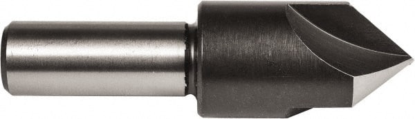 Union Butterfield - 3/8" Head Diam, 1/4" Shank Diam, 3 Flute 100° High Speed Steel Countersink - Caliber Tooling