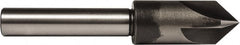 Union Butterfield - 1" Head Diam, 1/2" Shank Diam, 4 Flute 60° High Speed Steel Countersink - Caliber Tooling