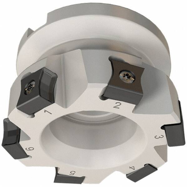 Iscar - 6 Inserts, 40mm Cut Diam, 16mm Arbor Diam, 10mm Max Depth of Cut, Indexable Square-Shoulder Face Mill - 0/90° Lead Angle, 40mm High, LN.. 11.. Insert Compatibility, Series TangMill - Caliber Tooling