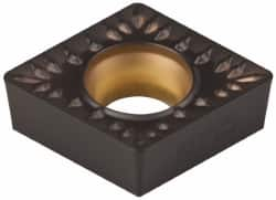 Kennametal - CCMT432 MP Grade KCP25 Carbide Turning Insert - TiCN/Al2O3 Finish, 80° Diamond, 1/2" Inscr Circle, 3/16" Thick, 1/32" Corner Radius - Caliber Tooling