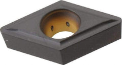 Kennametal - DCMT32.52 LF Grade KCP10 Carbide Turning Insert - TiCN/Al2O3 Finish, 55° Diamond, 3/8" Inscr Circle, 5/32" Thick, 1/32" Corner Radius - Caliber Tooling