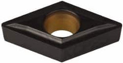 Kennametal - DCMT21.51 LF Grade KCP25 Carbide Turning Insert - TiCN/Al2O3 Finish, 55° Diamond, 1/4" Inscr Circle, 3/32" Thick, 1/64" Corner Radius - Caliber Tooling