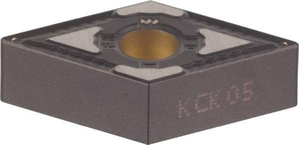 Kennametal - DNMG432 UN Grade KCK15 Carbide Turning Insert - TiCN/Al2O3 Finish, 55° Diamond, 1/2" Inscr Circle, 3/16" Thick, 1/32" Corner Radius - Caliber Tooling