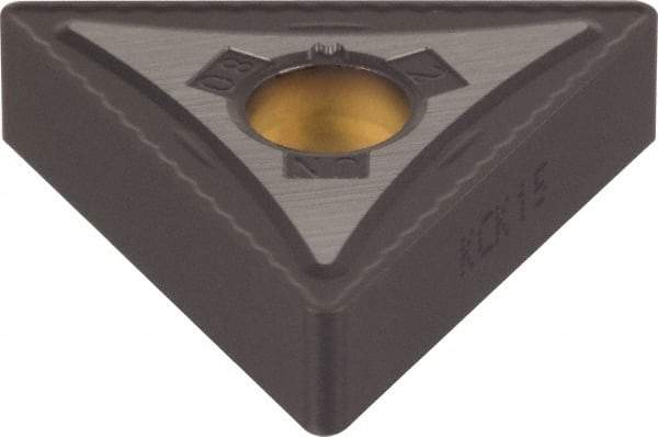 Kennametal - TNMG332 UN Grade KCK20 Carbide Turning Insert - TiCN/Al2O3 Finish, 60° Triangle, 3/8" Inscr Circle, 3/16" Thick, 1/32" Corner Radius - Caliber Tooling