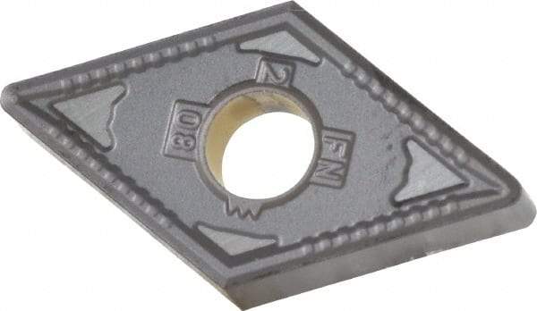 Kennametal - DNMG432 FN Grade KCP10 Carbide Turning Insert - TiCN/Al2O3 Finish, 55° Diamond, 1/2" Inscr Circle, 3/16" Thick, 1/32" Corner Radius - Caliber Tooling